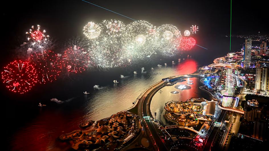 Jeddah Corniche Circuit aerial view