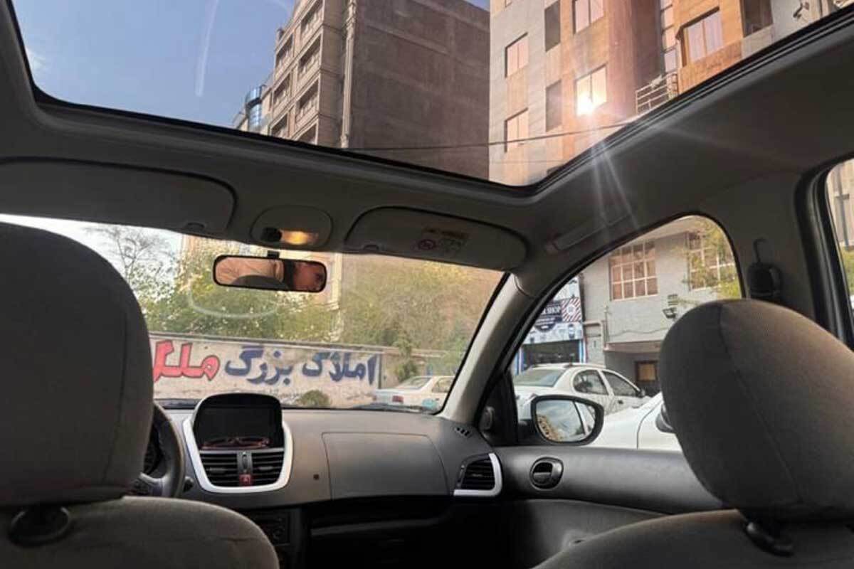  سقف پانوراما پژو 207 اتومات سقف پانوراما TU5 