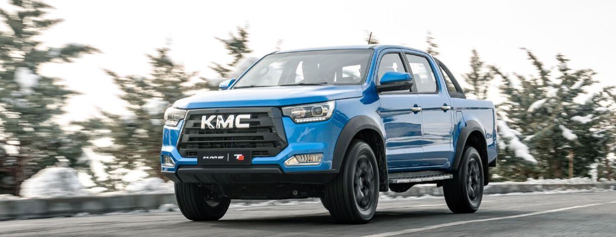  "KMC T8، JAC T8، پیکاپ دو دیفرانسیل، کرمان موتور، مشخصات فنی، طراحی داخلی، طراحی خارجی، موتور توربوشارژ، صفر تا صد، 