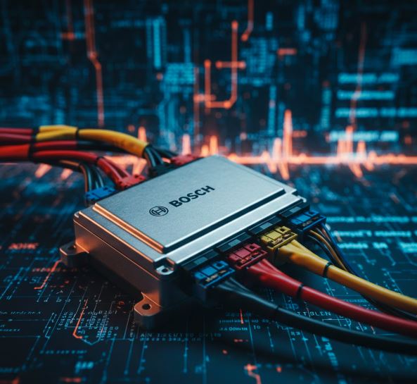 واحد کنترل الکترونیکی (ECU) ایربگ برند بوش؛ مغز متفکر کالیبراسیون سنسورهای ایمنی در خودروهای هیوندای و تویوتا.