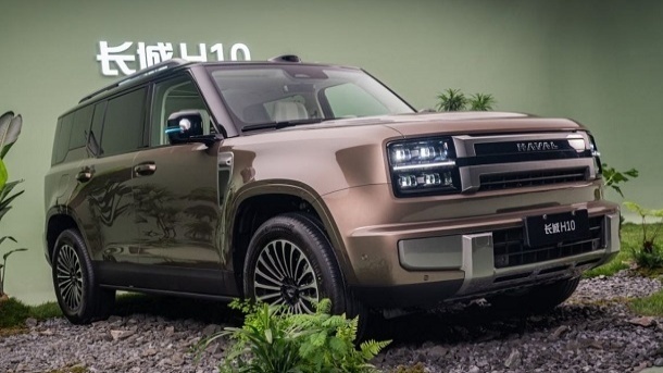  نمای جلو هاوال Haval GWM H10 شاسی بلند هیبریدی چینی با طراحی مدرن و جلوپنجره بزرگ 