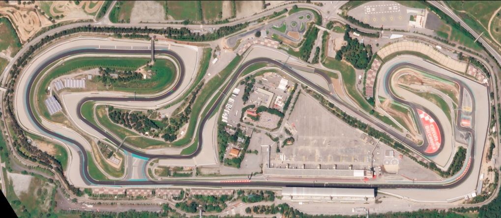 نمای هوایی پیست Circuit de Barcelona‑Catalunya در گرندپری بارسلونا ۲۰۲۶ فرمول یک