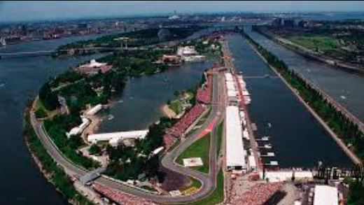تصویر نمای هوایی ئیست ژیل ویلنوو گرند پری کانادا Circuit Gilles-Villeneuve