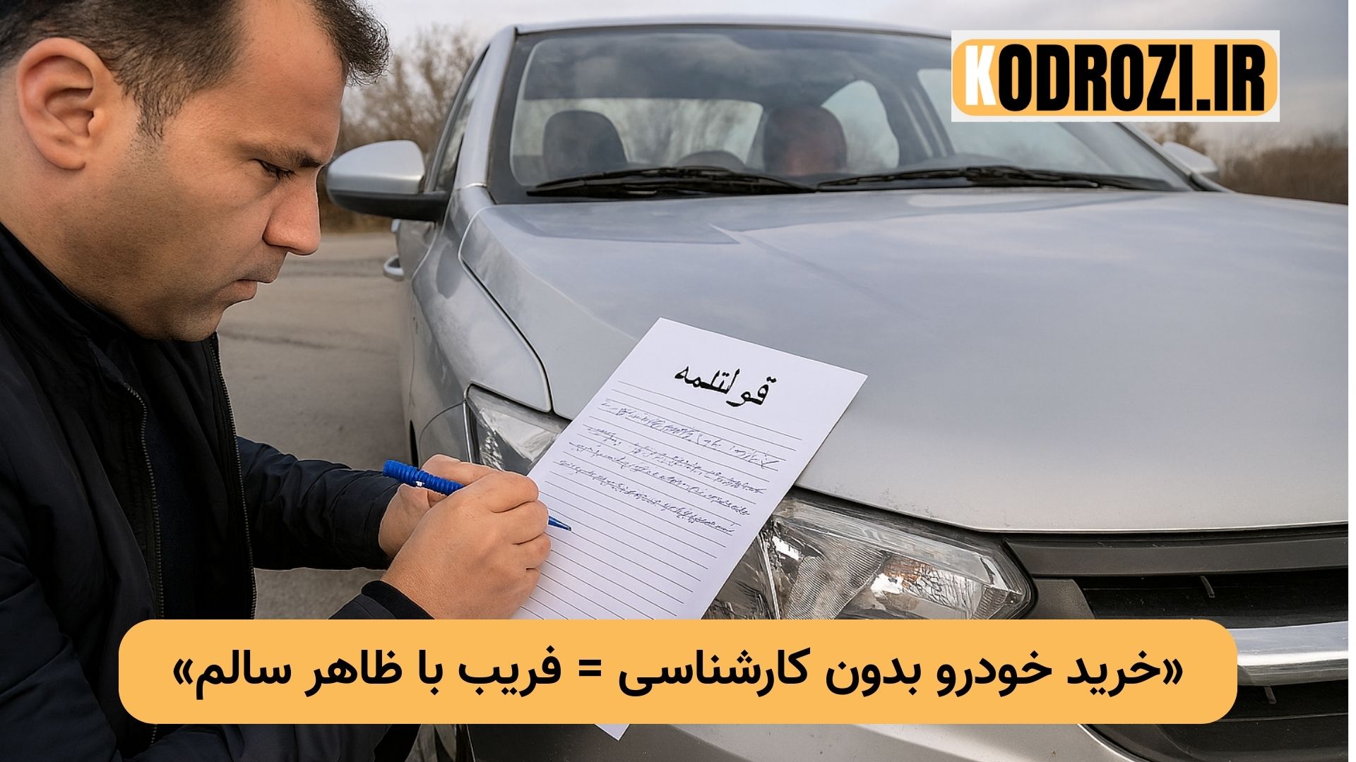 «امضای قولنامه خرید خودرو تارا توسط افراد غیرمجاز در فضای غیررسمی و مکان نامطمئن؛ هشدار درباره معامله خودرو بدون قرارداد رسمی، بدون کارشناسی فنی و بدون استعلام سند در بازار خودرو ایران»