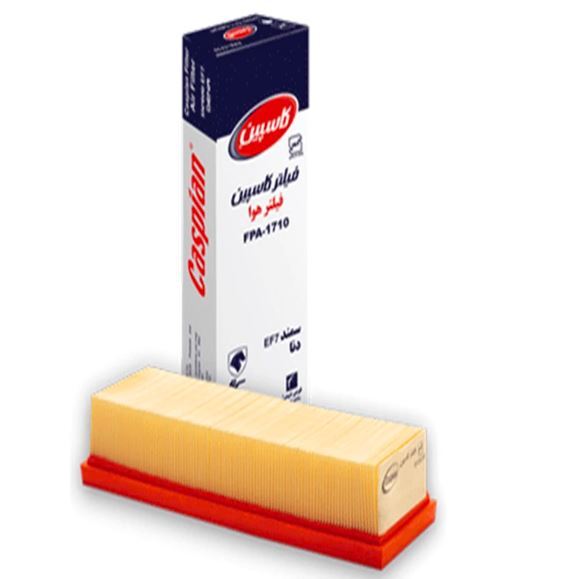  فیلتر هوای استاندارد کاسپین مدل FPA-1710، ساخته شده با کاغذ وارداتی با کیفیت برای خودروی سمند EF7. 